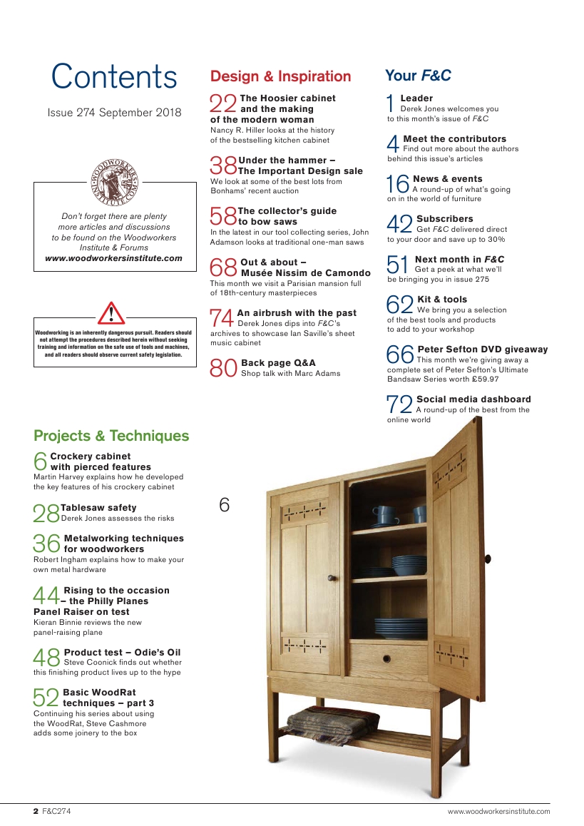 Furniture & Cabinetmaking 274 2018-09